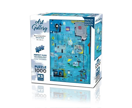 Blue Composition 1000 Parça Puzzle