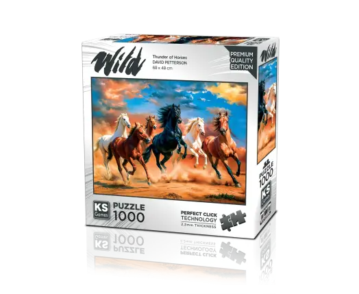 Thunder of Horses 1000 Parça Puzzle
