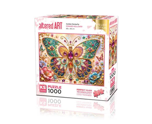 Golden Butterfly 1000 Parça Puzzle