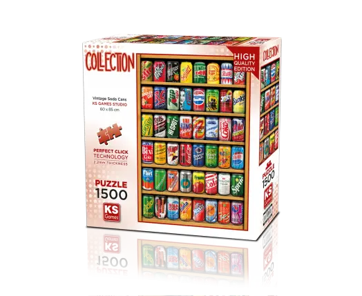 Vintage Soda Cans 1500 Parça Puzzle