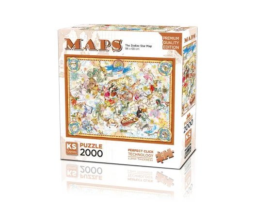 The Zodiac Star Map 2000 Parça Puzzle