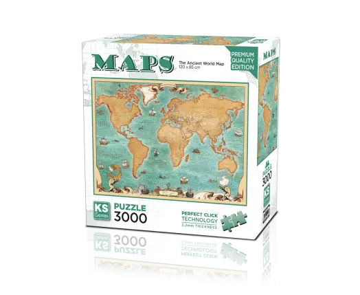 The Ancient World Map 3000 Parça Puzzle