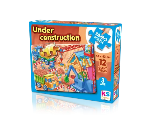 Under Construction 12 Jumbo Baby Puzzle