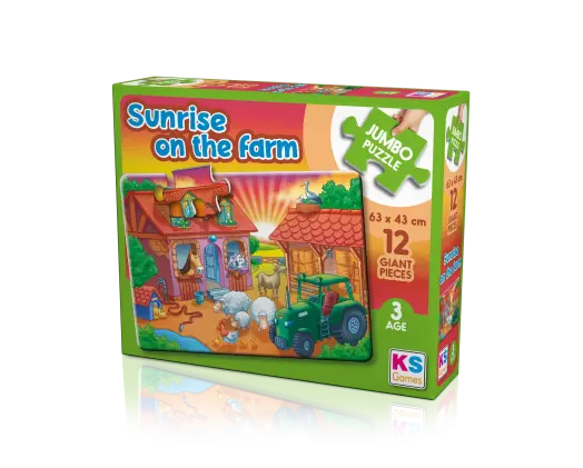 Sunrise On The Farm 12  Jumbo Baby Puzzle
