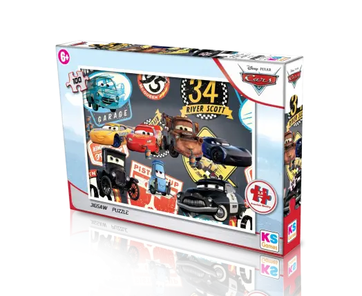Cars Puzzle 100 Parça Model-2