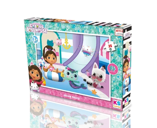Gabby&#39;s Dollhouse 35 Parça Puzzle