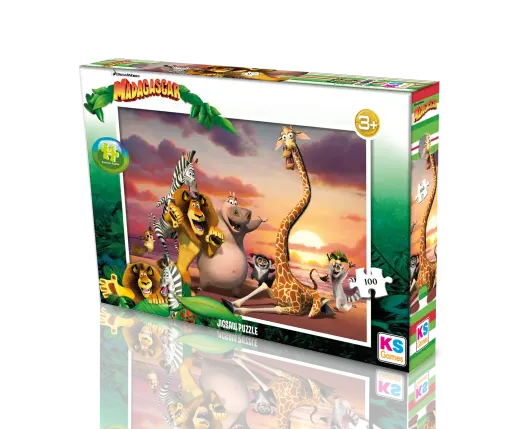 Madagascar 100 Parça Puzzle
