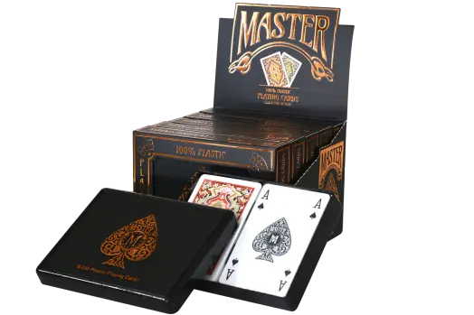 Master Plastik 2&#39;li Oyun Kağıdı  (Mika Kutu)